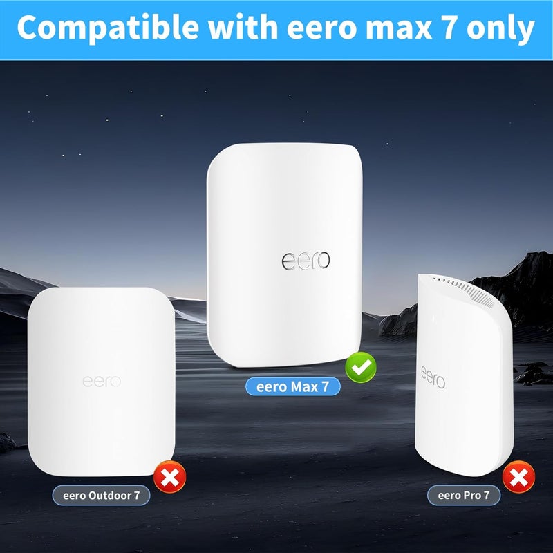 SENLEG eero Max 7 Wall Mount Bracket, Router Holder for eero Max 7 Tri-Band Mesh WiFi System, Hidden Cable Management - Save Space(2 Pack) - Image 2